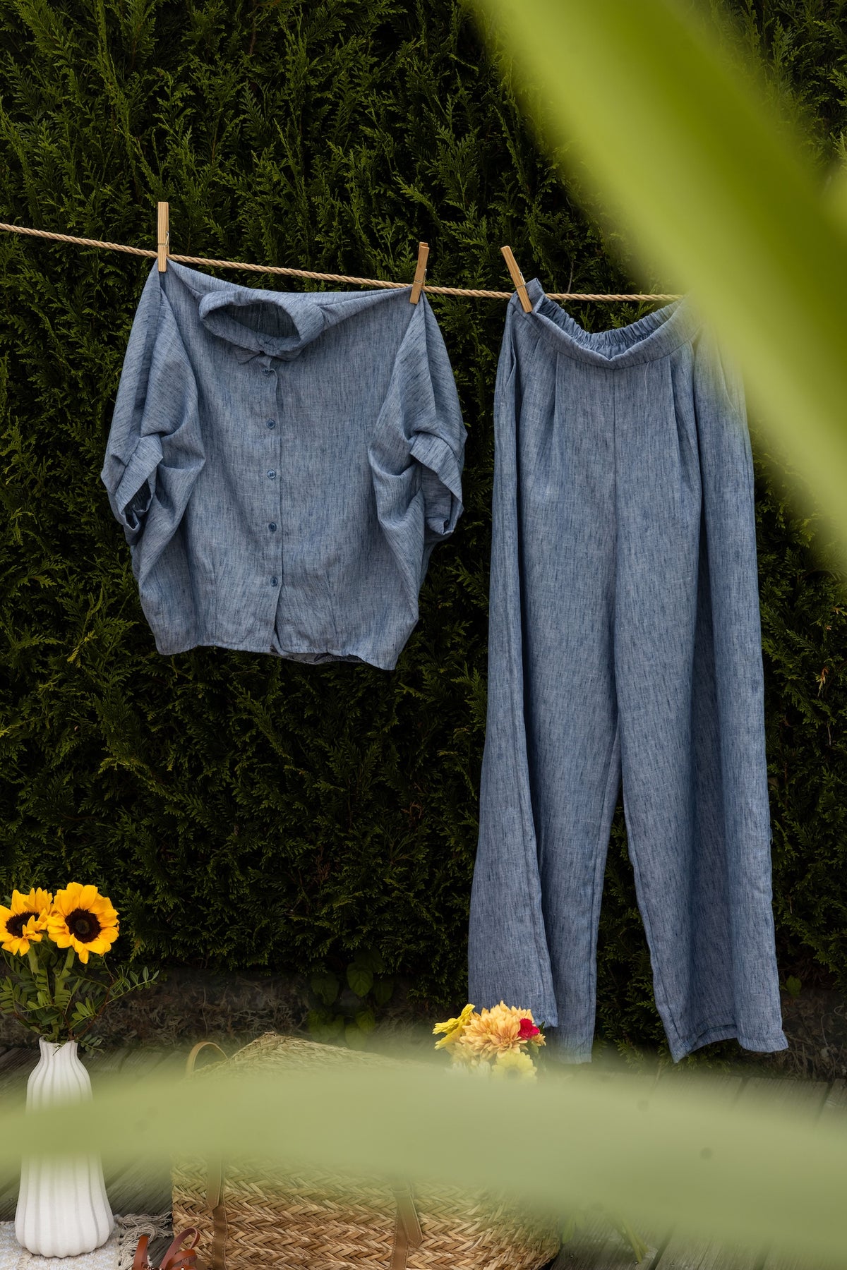 Ensemble Pant Bleu - Giulia
