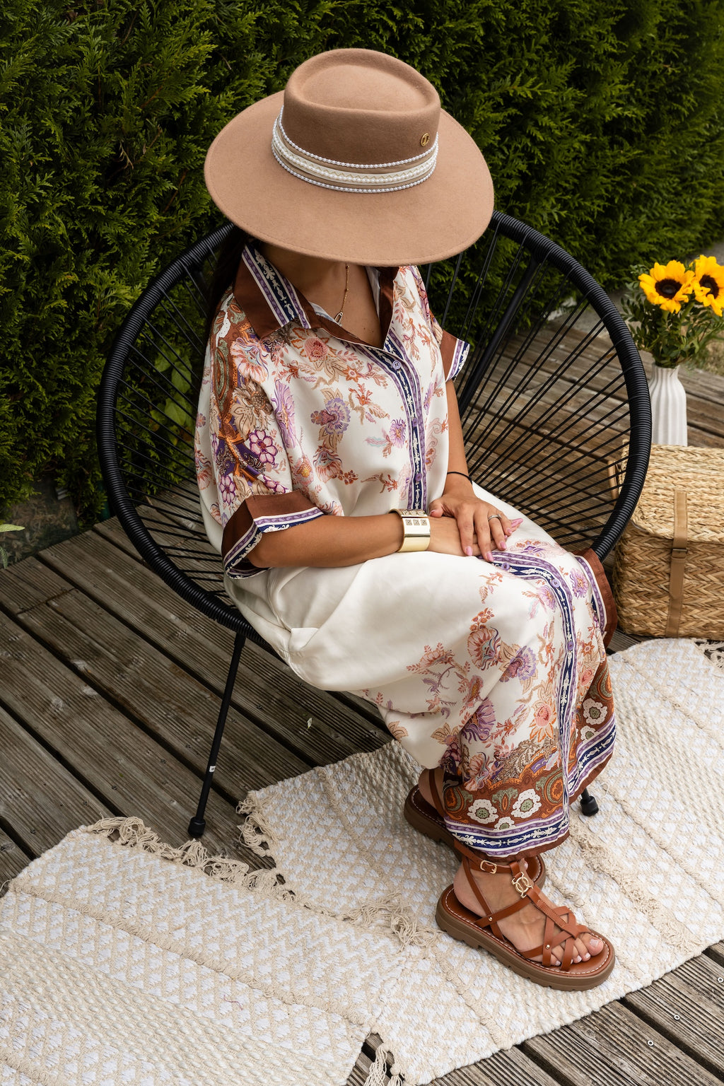 Robe Satin Fleurie - Bloom