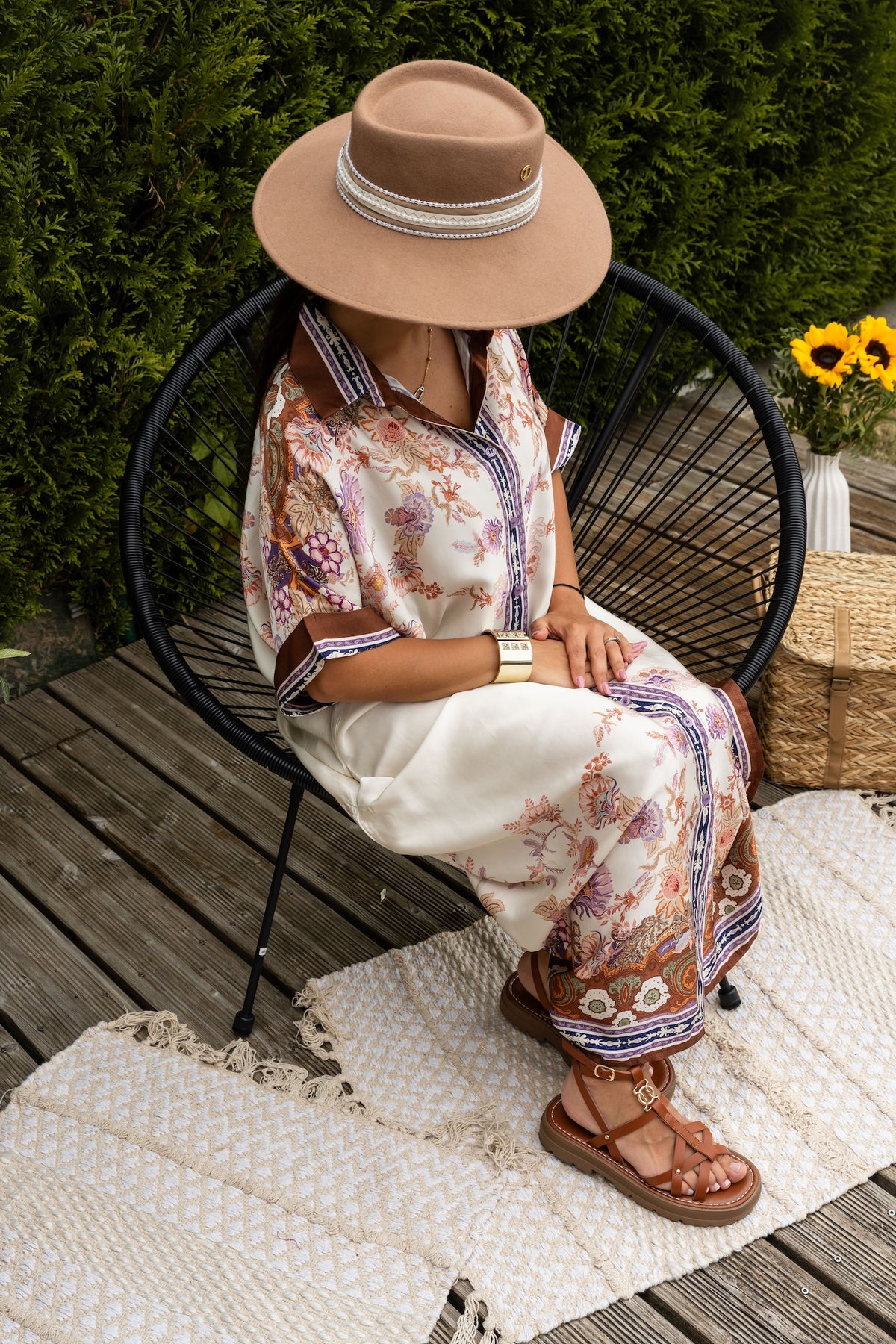 Robe Satin Fleurie - Bloom