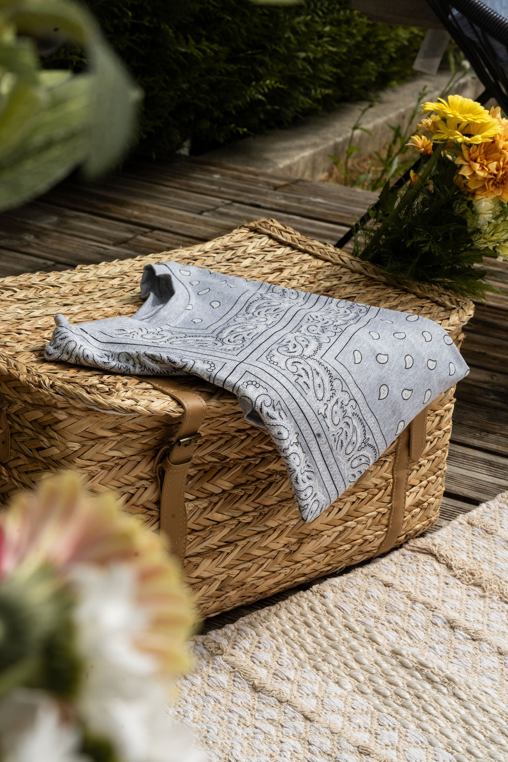 Tee Shirt Bandana Gris - Gabrielle