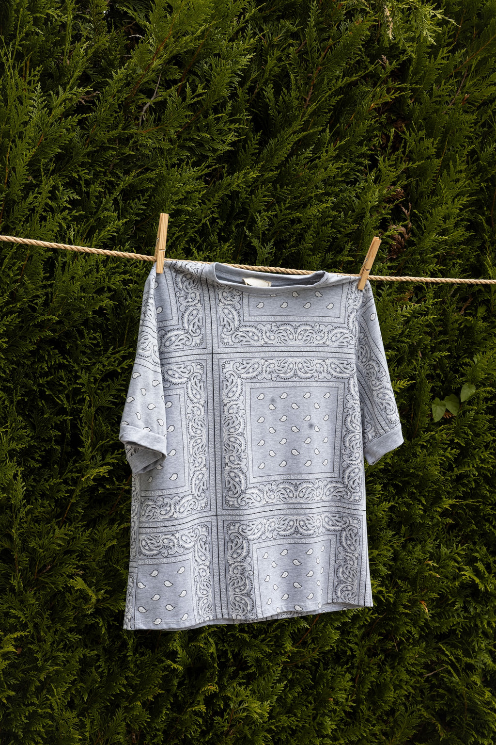 Tee Shirt Bandana Gris - Gabrielle