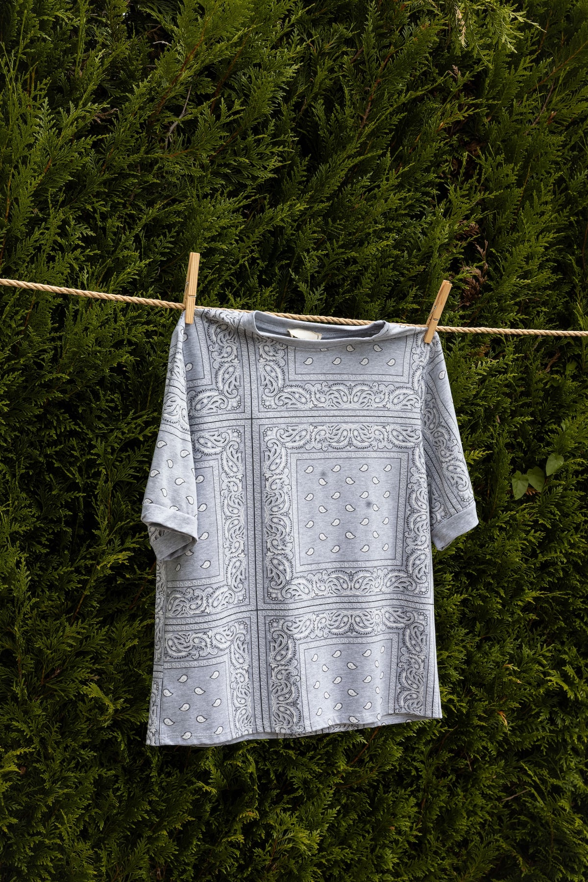 Tee Shirt Bandana Gris - Gabrielle