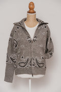 Gilet Bandana Gris - Cassie