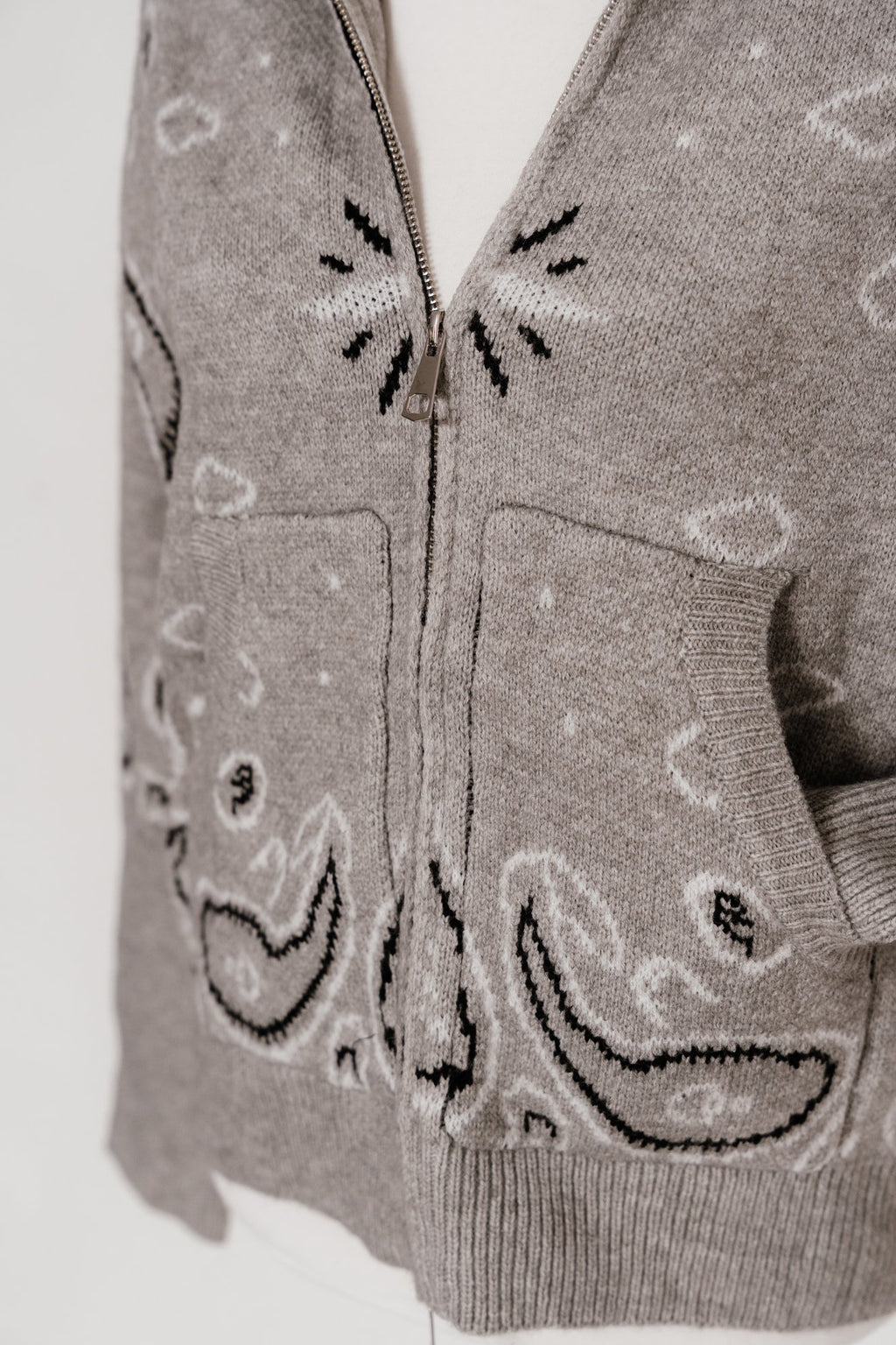 Gilet Bandana Gris - Cassie