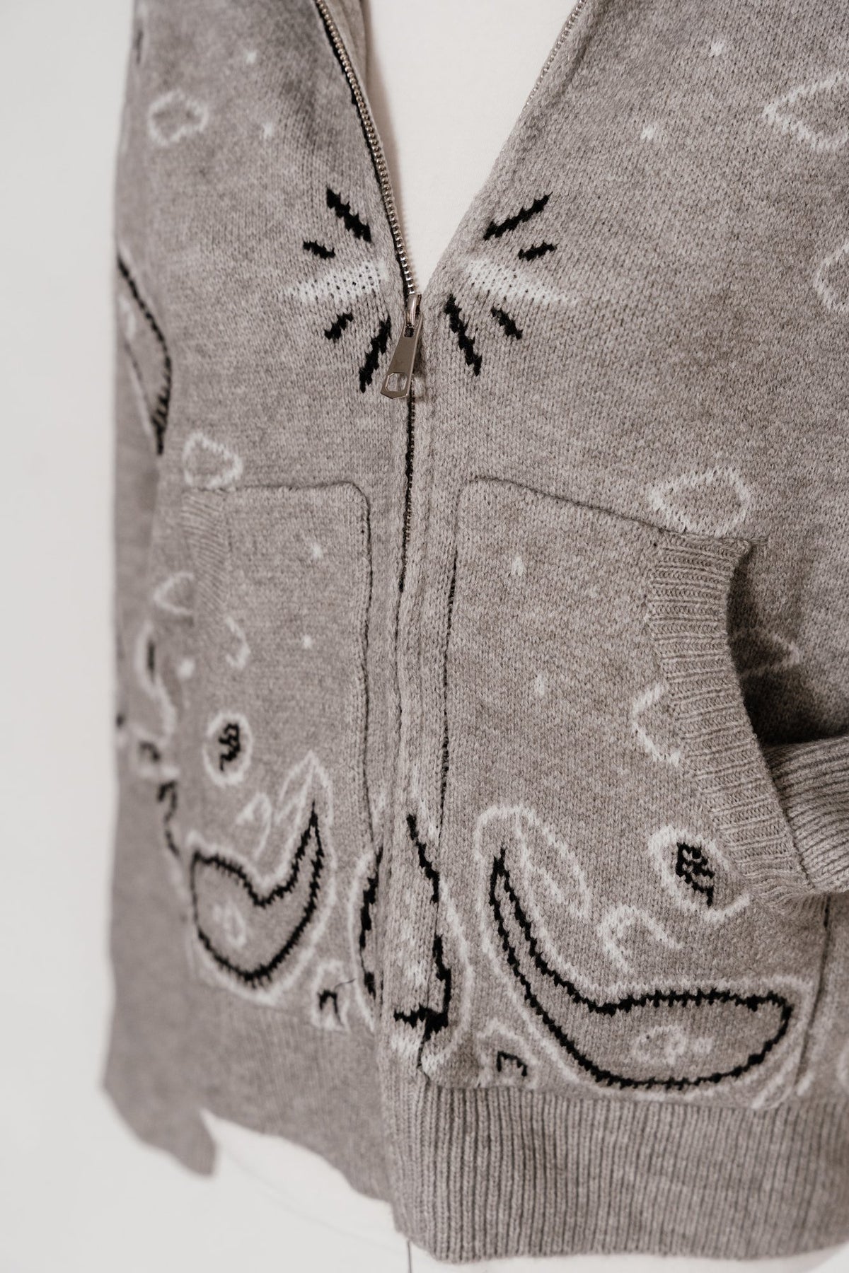 Gilet Bandana Gris - Cassie