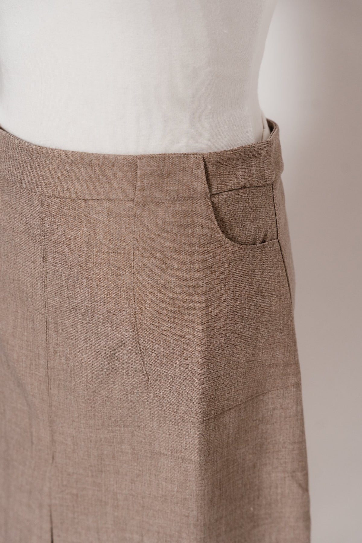 Jupe Costume Taupe - Garance