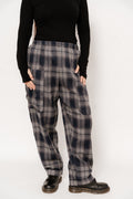 Pantalon À Carreaux Gris - Agathe