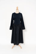 Robe Bi-Matière Manches Longues - Jade