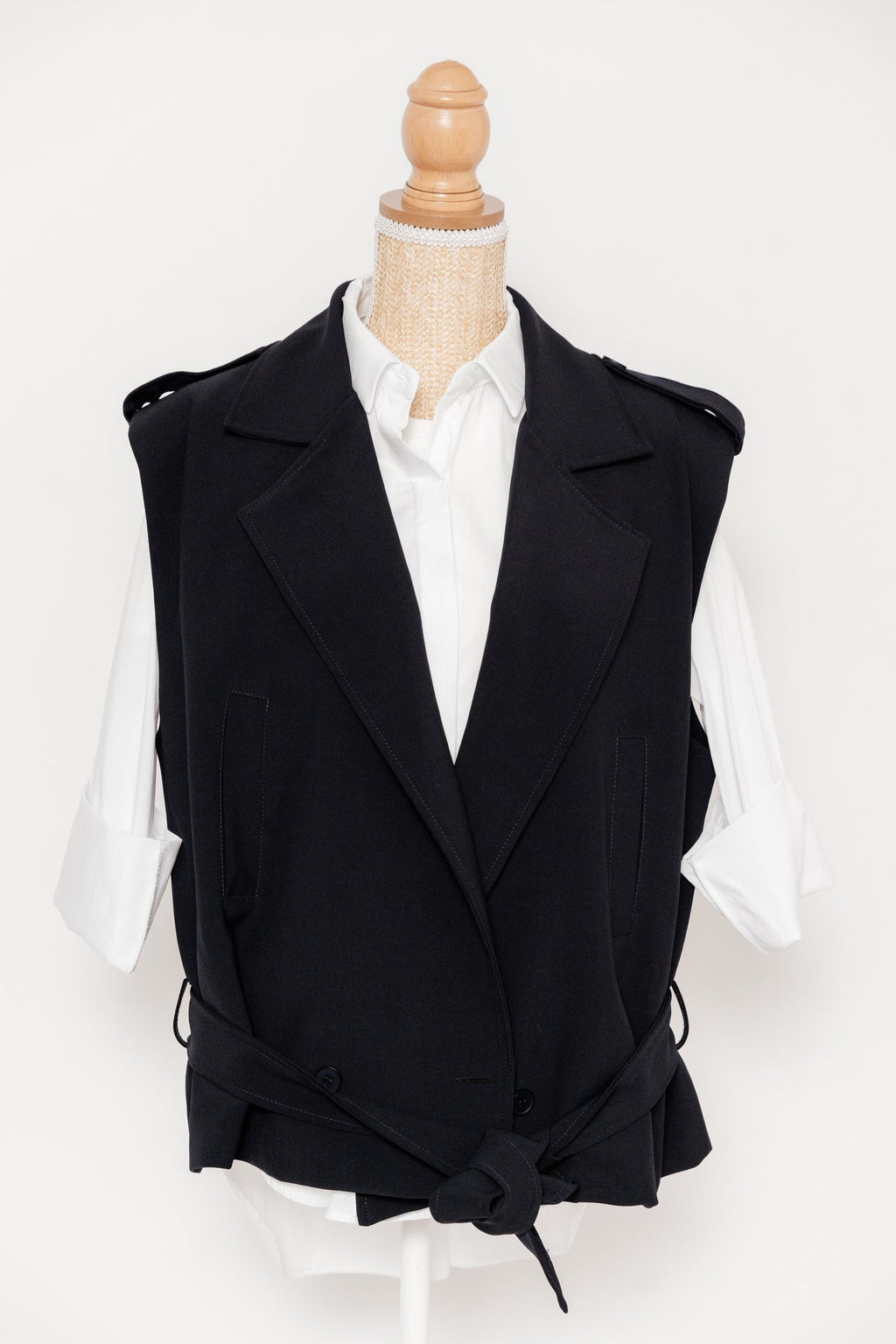 Veste Sans Manches Bleu Marine - Victoria