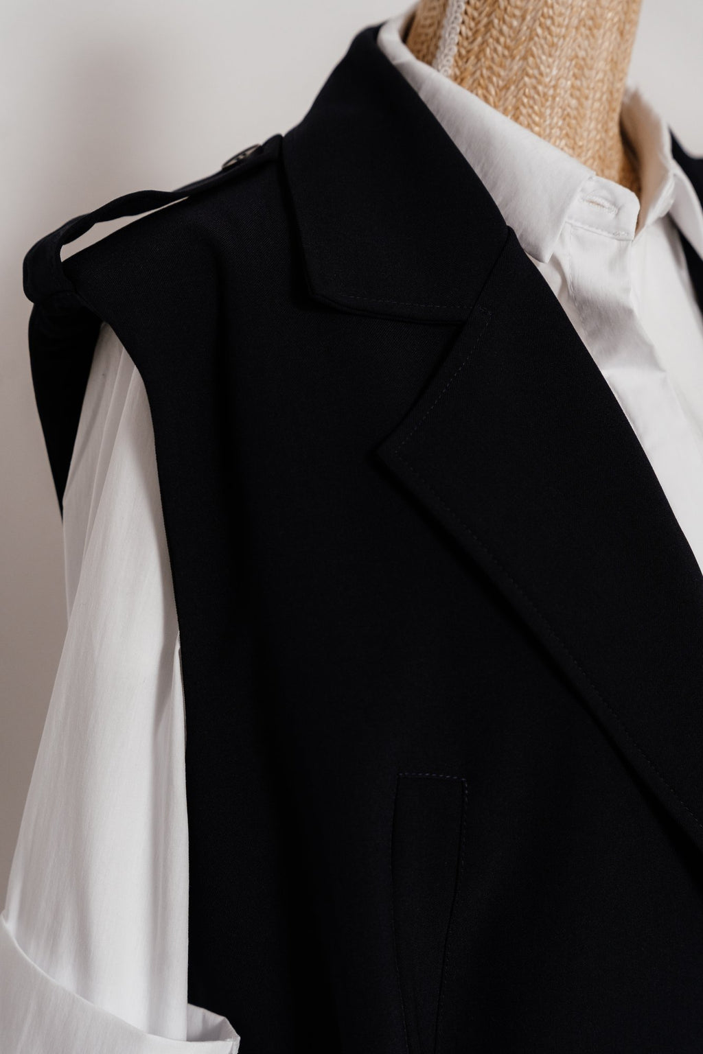 Veste Sans Manches Bleu Marine - Victoria